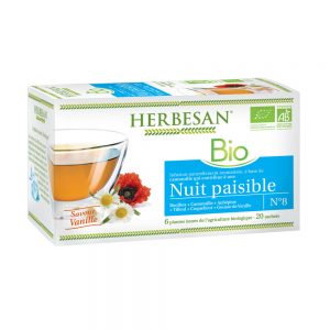 Infusion nuit paisible camomille bio herbesan